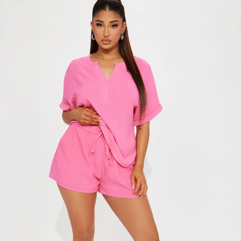 Pink Short Set